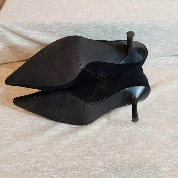 Fitzwell 8.5WW black suede stiletto ankle boots - Picture 7 of 7